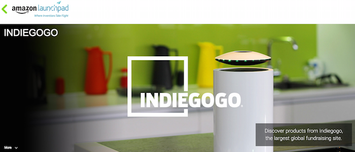 Indiegogo Amazon Launchpad storefront