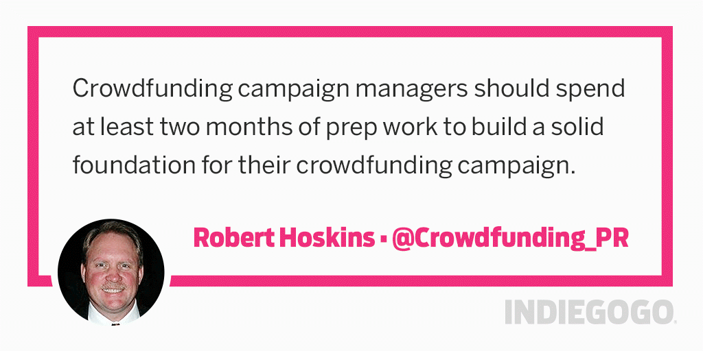 crowdfunding tip Robert Hoskins