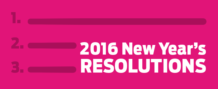 2016 New Year's Resolutions