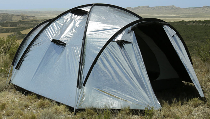 Siesta heat light blocking tent